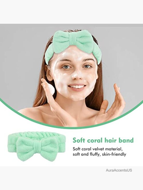 15 Pack Coral Fleece Fluffy Wide Headbands for Yoga Spa Makeup Hair Holder main image 7